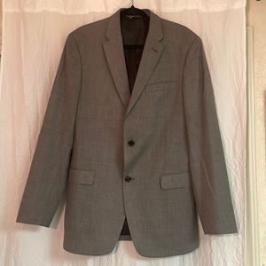 Tommy Hilfiger Suit Jacket in Gray, Size L 40